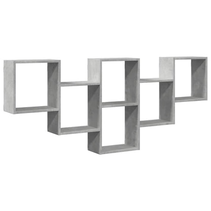 vidaXL Wall Shelf Concrete Grey 159x18x66 cm Engineered Wood 2