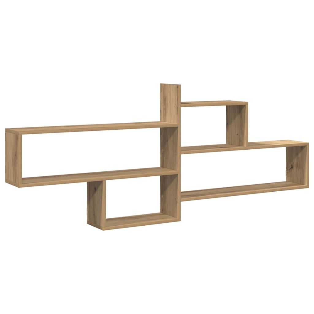 vidaXL Wall Shelf Artisian Oak 167,5x18x68 cm Engineered Wood 2