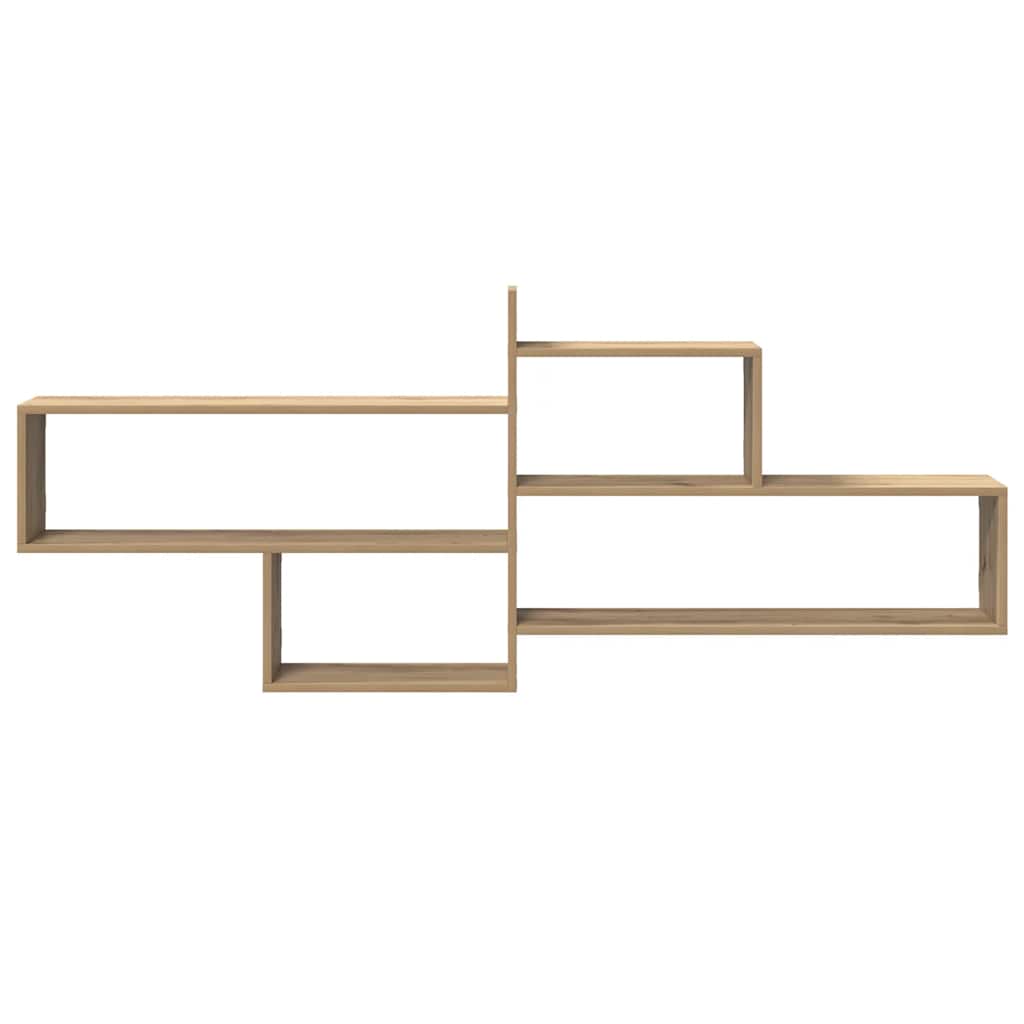 vidaXL Wall Shelf Artisian Oak 167,5x18x68 cm Engineered Wood 3