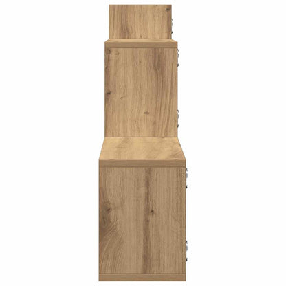 vidaXL Wall Shelf Artisian Oak 167,5x18x68 cm Engineered Wood 5