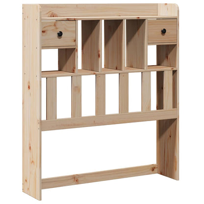 vidaXL Headboard with Storage 100 cm Solid Wood Pine 2