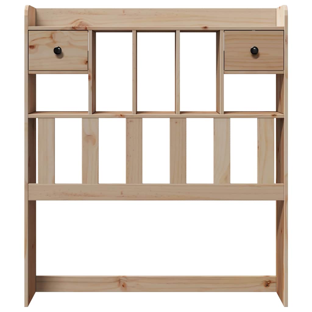 vidaXL Headboard with Storage 100 cm Solid Wood Pine 3