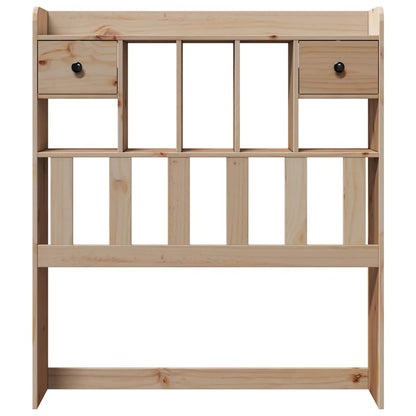 vidaXL Headboard with Storage 100 cm Solid Wood Pine 3