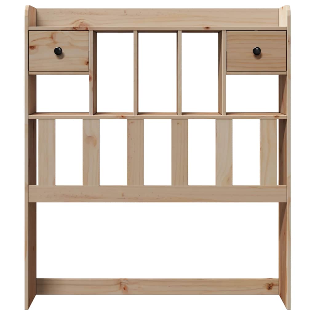 vidaXL Headboard with Storage 75 cm Solid Wood Pine 3