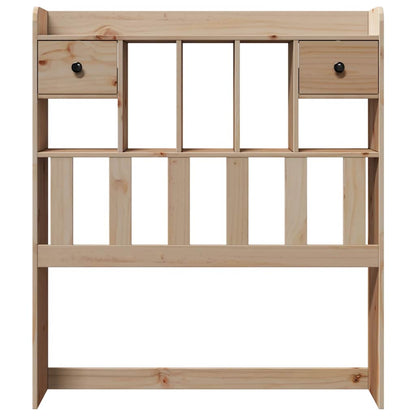 vidaXL Headboard with Storage 75 cm Solid Wood Pine 3