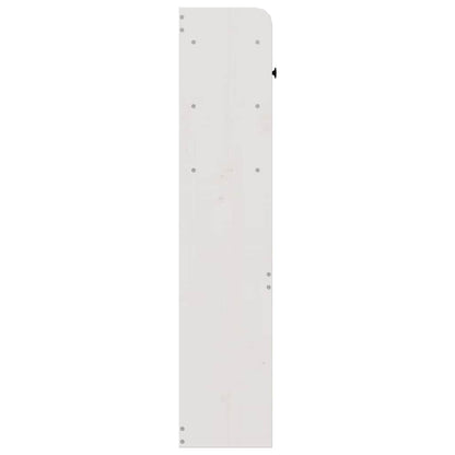 Headboard with Storage Solid Wood Pine White 75 cm