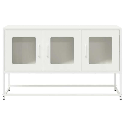 vidaXL TV Cabinet White 100.5x39x60.5 cm Cold-rolled Steel 5
