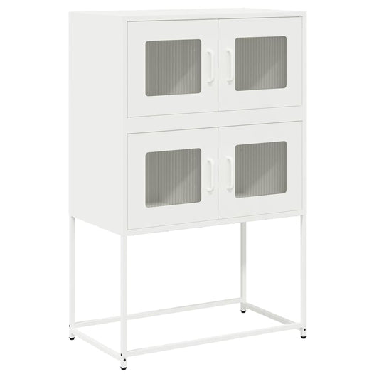 vidaXL Highboard White 68x39x107 cm Steel 2