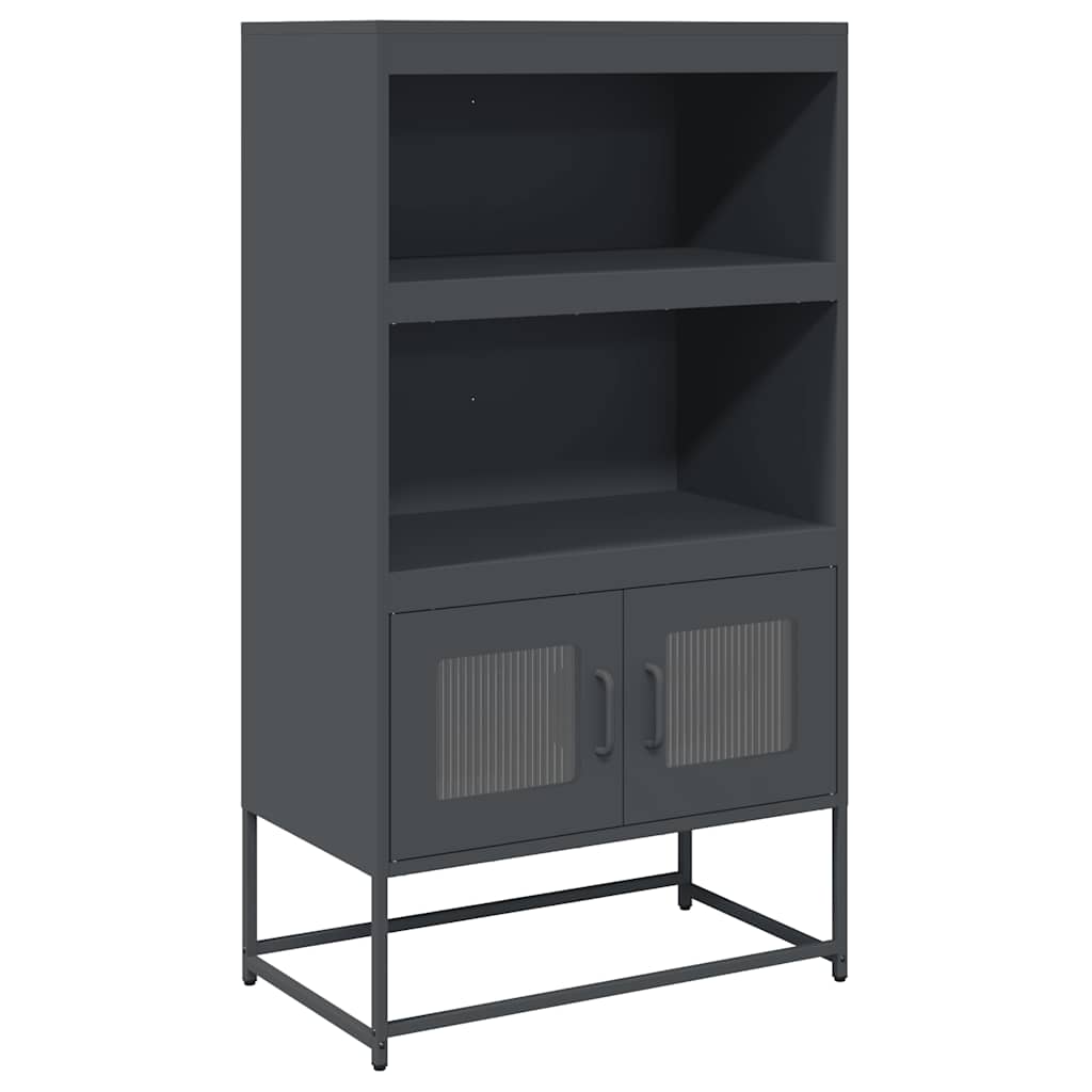 vidaXL Highboard Anthracite 68x39x123 cm Steel 2
