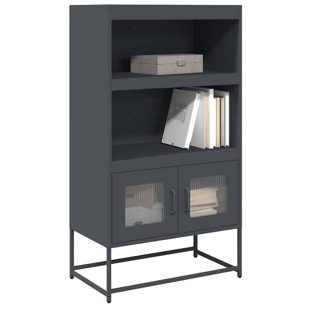 vidaXL Highboard Anthracite 68x39x123 cm Steel 1