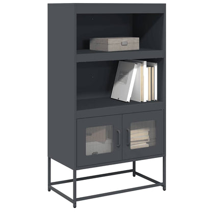 vidaXL Highboard Anthracite 68x39x123 cm Steel 1
