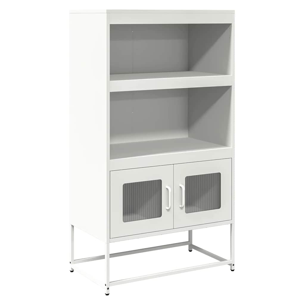 vidaXL Highboard White 68x39x123 cm Steel 2