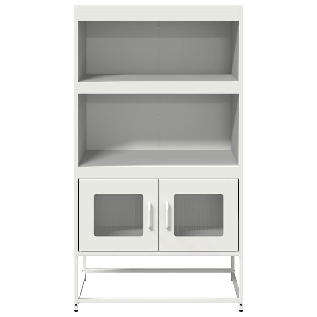 vidaXL Highboard White 68x39x123 cm Steel 5