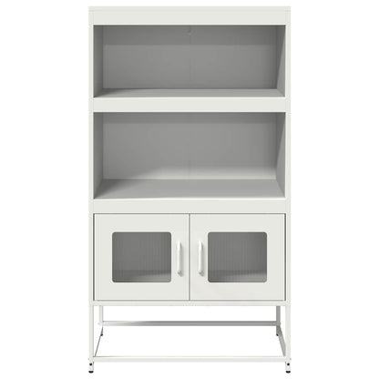 vidaXL Highboard White 68x39x123 cm Steel 5
