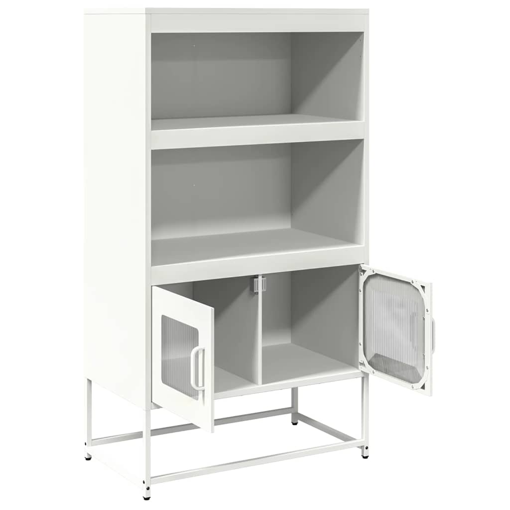 vidaXL Highboard White 68x39x123 cm Steel 6
