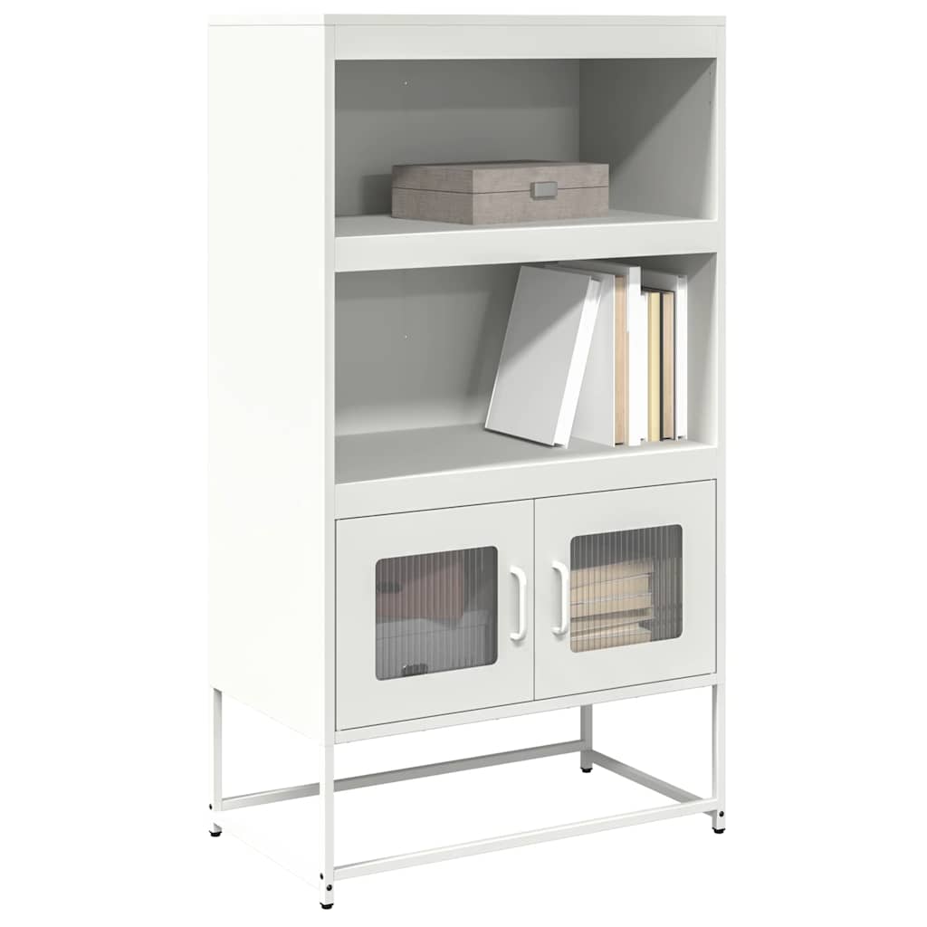 vidaXL Highboard White 68x39x123 cm Steel 1