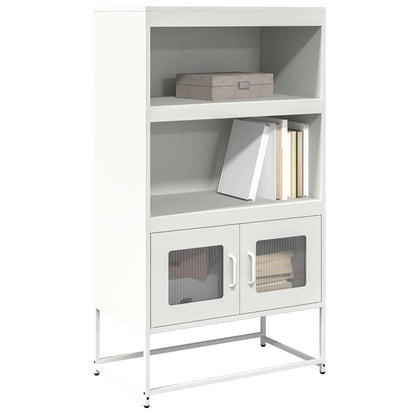 vidaXL Highboard White 68x39x123 cm Steel 1