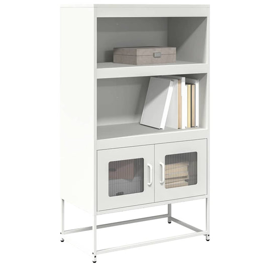 vidaXL Highboard White 68x39x123 cm Steel 1