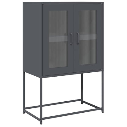 vidaXL Highboard Anthracite 68x39x107 cm Steel 2