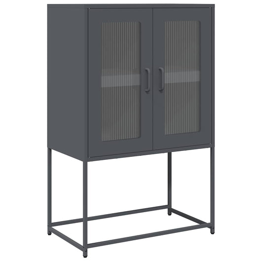 vidaXL Highboard Anthracite 68x39x107 cm Steel 2