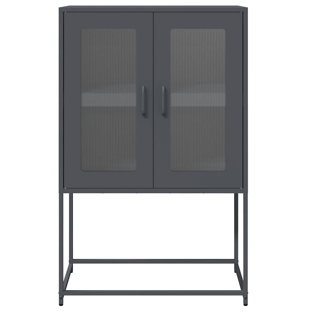 vidaXL Highboard Anthracite 68x39x107 cm Steel 5