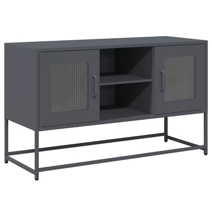 vidaXL TV Cabinet Anthracite 100.5x39x60.5 cm Steel 2
