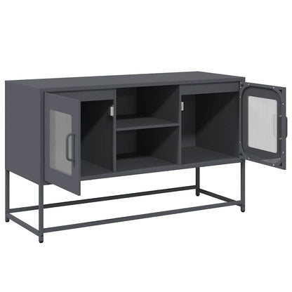 vidaXL TV Cabinet Anthracite 100.5x39x60.5 cm Steel 6