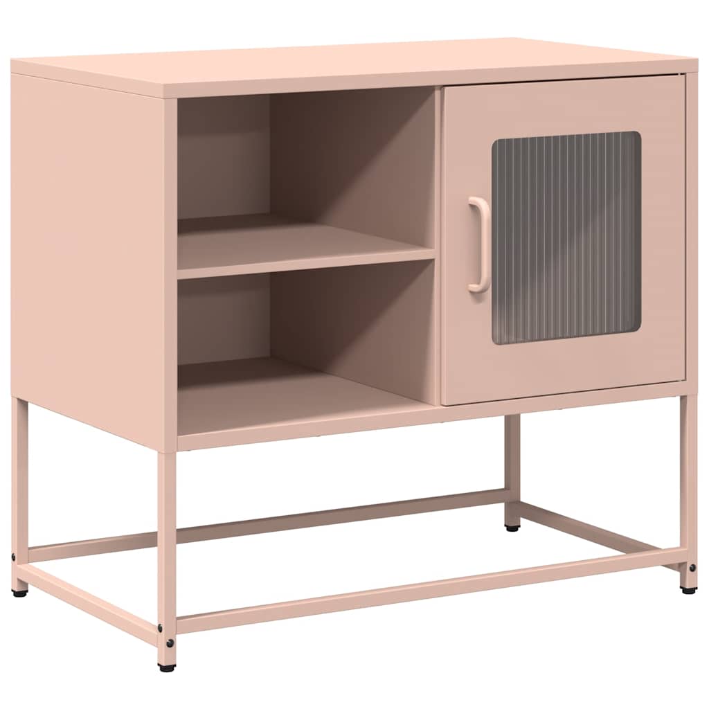 vidaXL TV Cabinet Pink 68x39x60.5 cm Steel 2