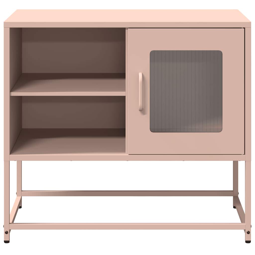 vidaXL TV Cabinet Pink 68x39x60.5 cm Steel 5