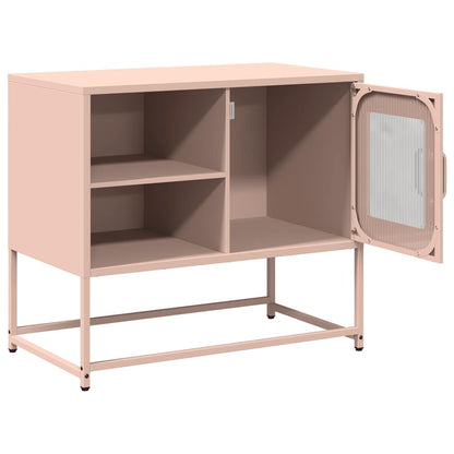 vidaXL TV Cabinet Pink 68x39x60.5 cm Steel 6