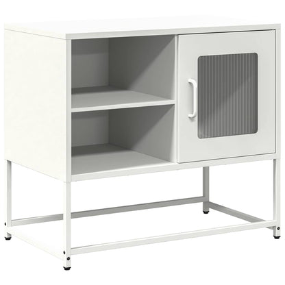vidaXL TV Cabinet White 68x39x60.5 cm Steel 2