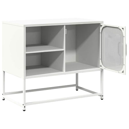 vidaXL TV Cabinet White 68x39x60.5 cm Steel 6