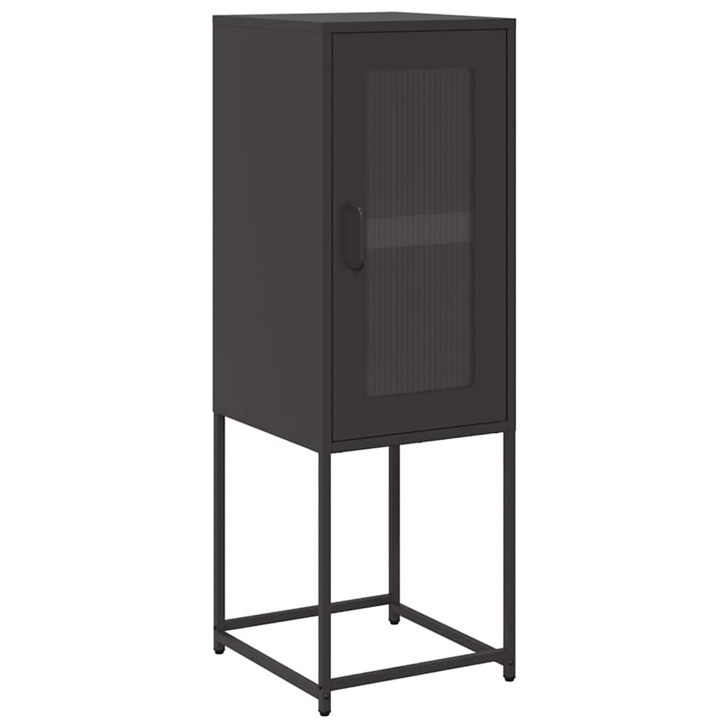 vidaXL Sideboard Black 36x39x107 cm Cold-rolled Steel 2