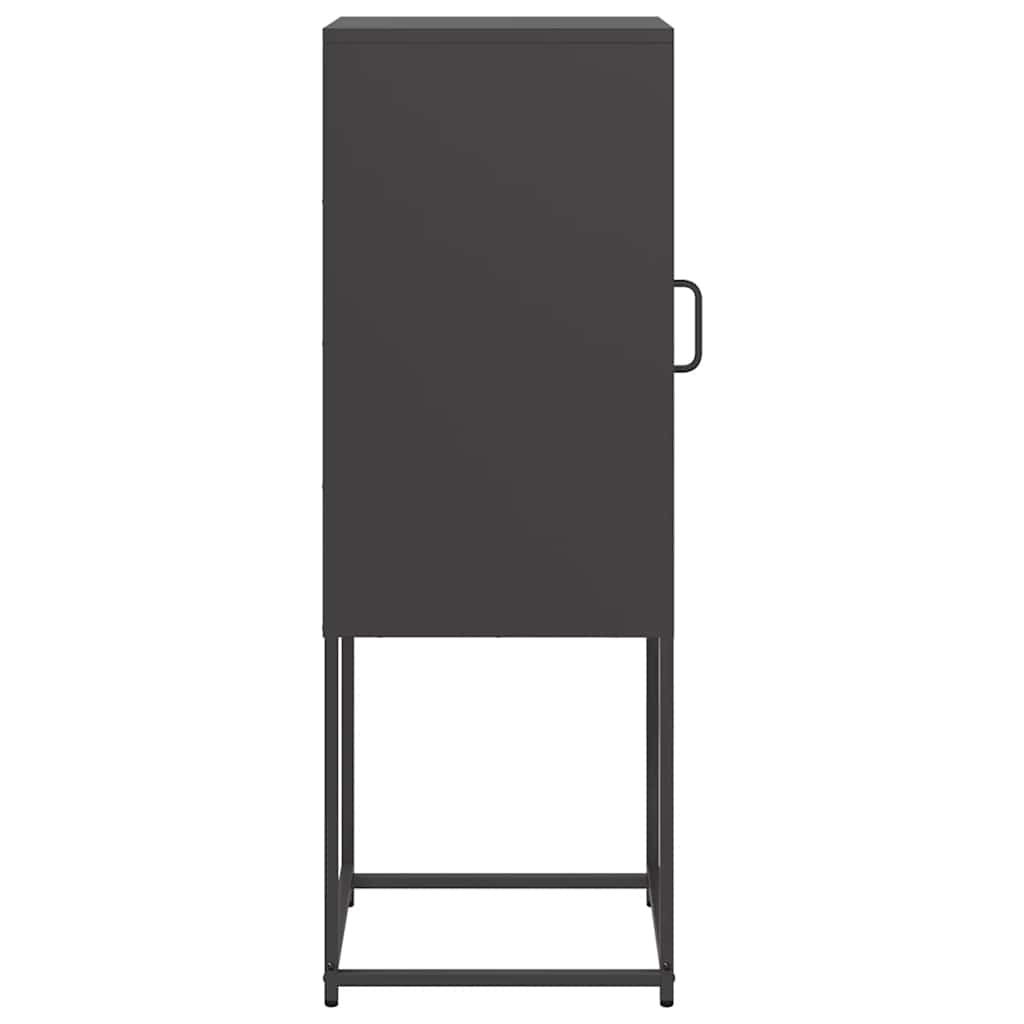 vidaXL Sideboard Black 36x39x107 cm Cold-rolled Steel 6