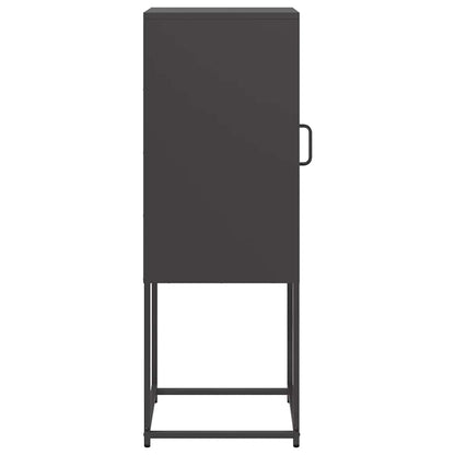 vidaXL Sideboard Black 36x39x107 cm Cold-rolled Steel 6