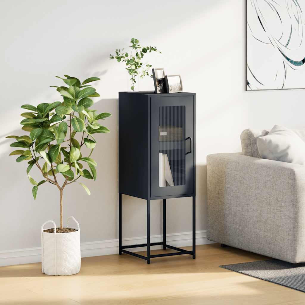 vidaXL Sideboard Anthracite 36x39x107 cm Cold-rolled Steel 3