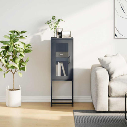 vidaXL Sideboard Anthracite 36x39x107 cm Cold-rolled Steel 4