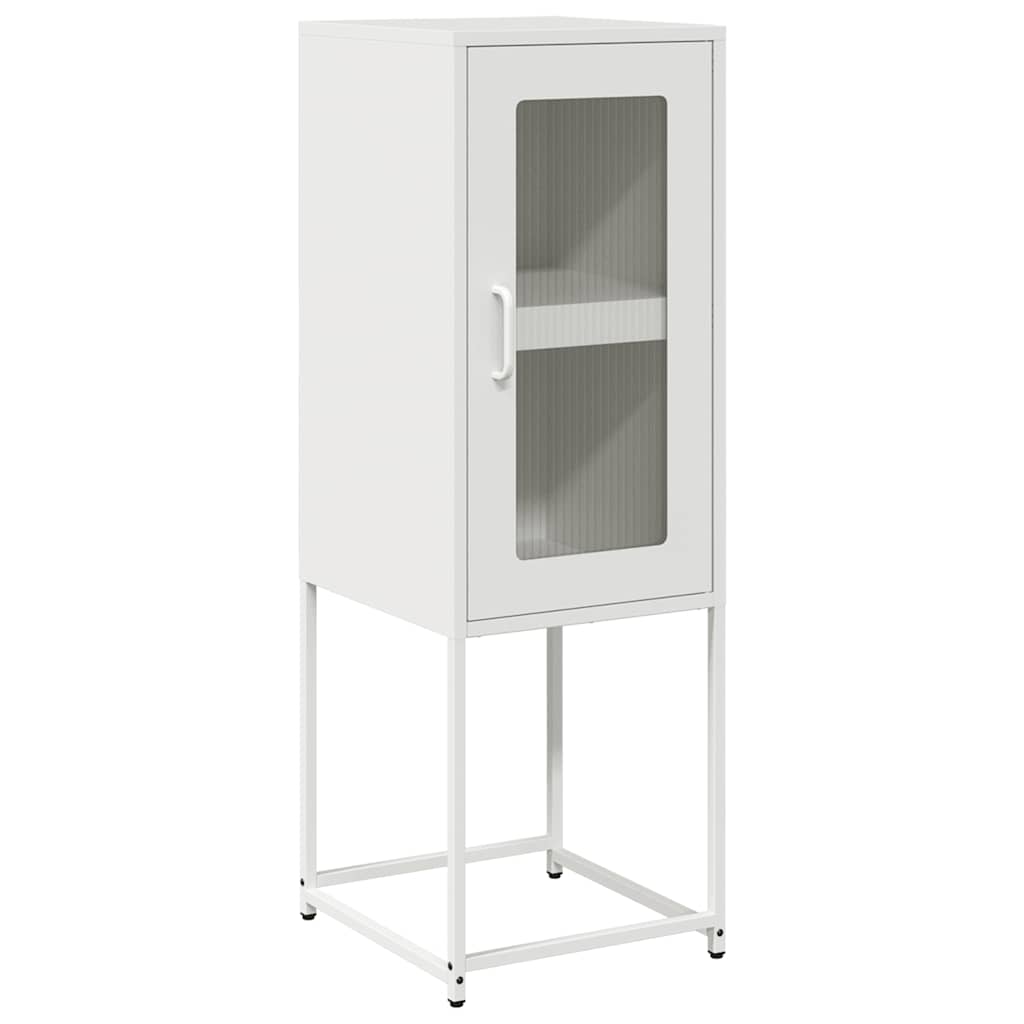 vidaXL Sideboard White 36x39x107 cm Cold-rolled Steel 2