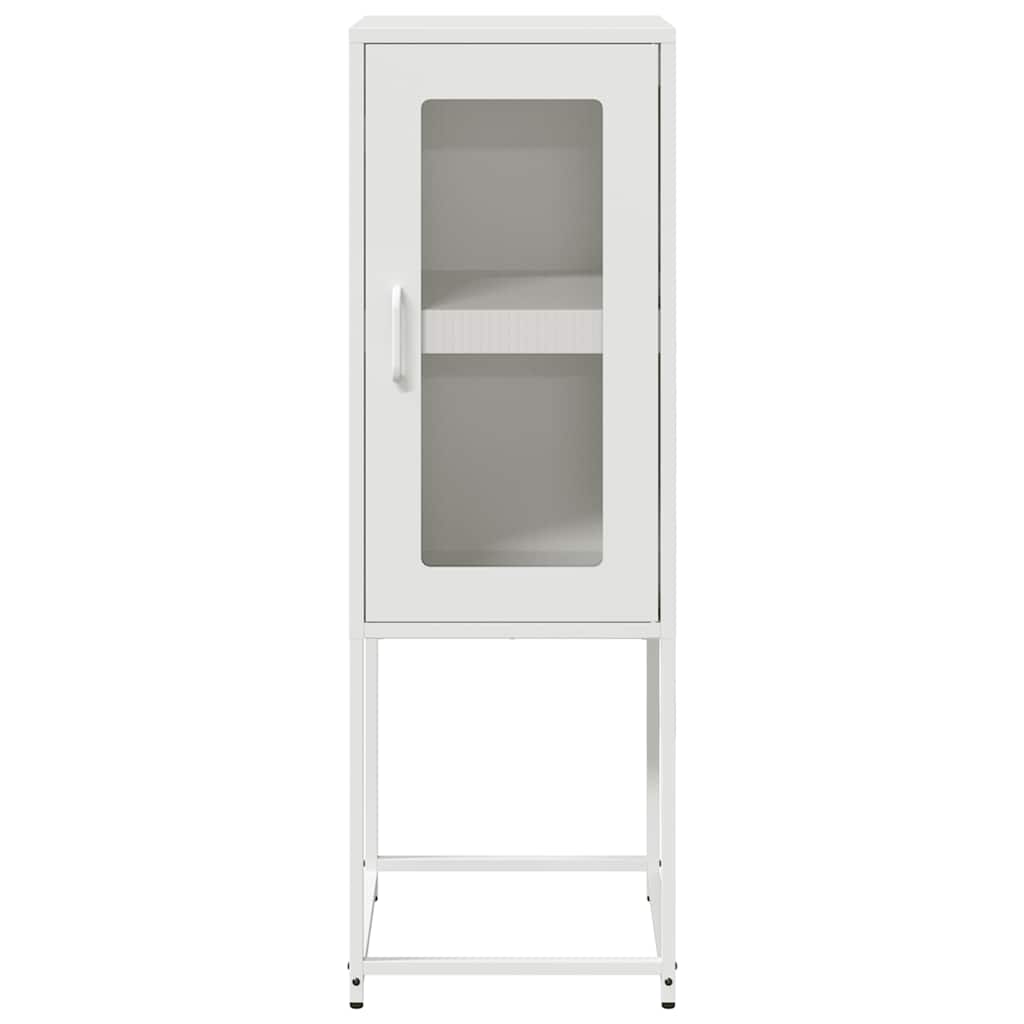vidaXL Sideboard White 36x39x107 cm Cold-rolled Steel 5