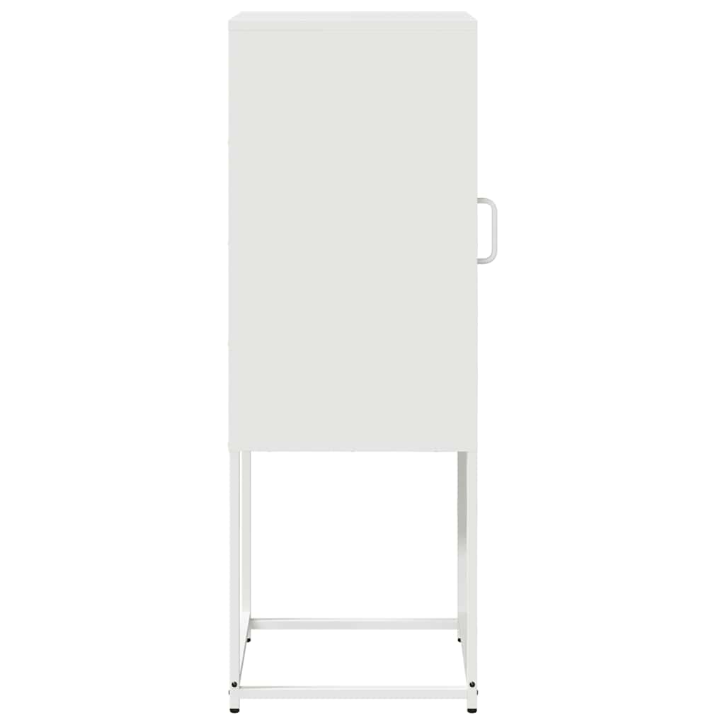 vidaXL Sideboard White 36x39x107 cm Cold-rolled Steel 6