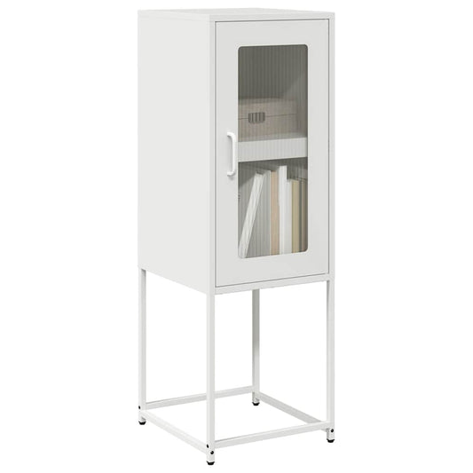 vidaXL Sideboard White 36x39x107 cm Cold-rolled Steel 1