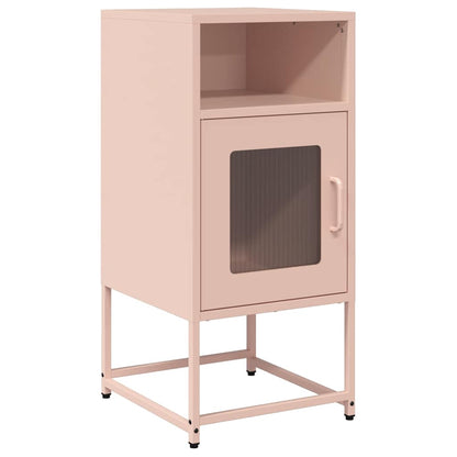 vidaXL Bedside Cabinet Pink 36x39x78 cm Cold-rolled Steel 2