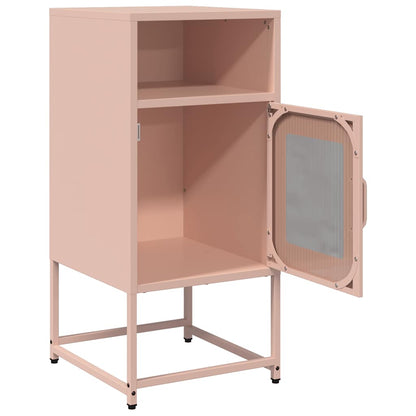vidaXL Bedside Cabinet Pink 36x39x78 cm Cold-rolled Steel 5