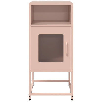 vidaXL Bedside Cabinet Pink 36x39x78 cm Cold-rolled Steel 6
