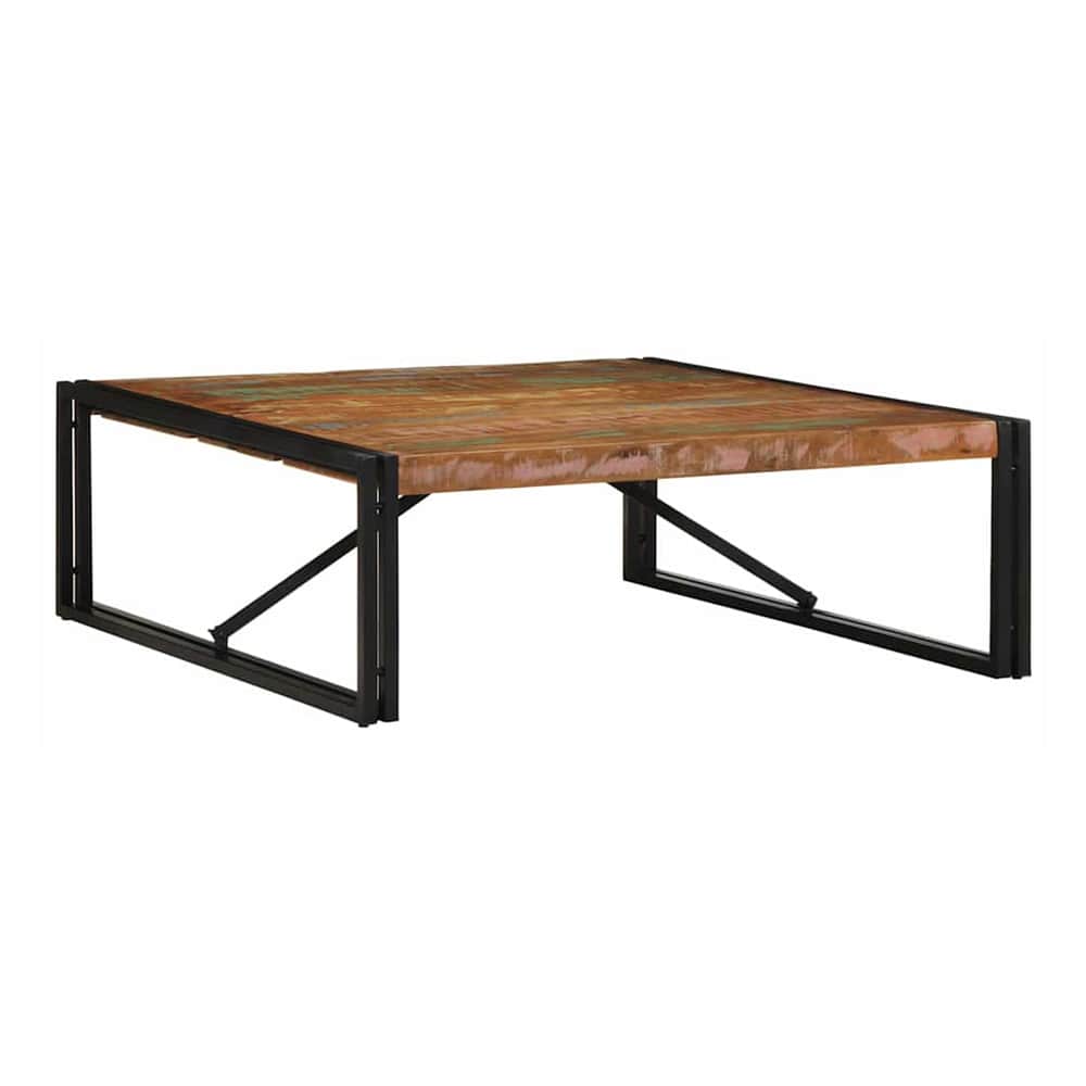 Coffee Table Multicolour Solid Wood Reclaimed 100 cm 100 cm Solid reclaimed wood