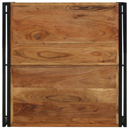 vidaXL Coffee Table 80x80x35 cm Solid Wood Acacia 4