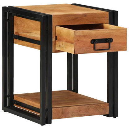 vidaXL Bedside Cabinet Brown 40 x 40 x 50 cm Solid Acacia Wood 1