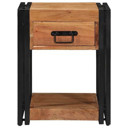 vidaXL Bedside Cabinet Brown 40 x 40 x 50 cm Solid Acacia Wood 6