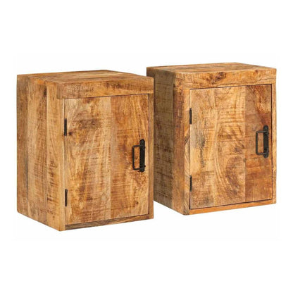 Bedside Table Brown 35 x 33 x 48 cm Solid Wood Acacia Solid mango wood 2