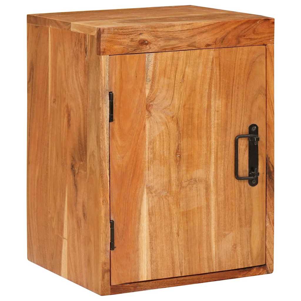 vidaXL Bedside Table Brown 35 x 33 x 48 cm Solid Wood Acacia 1